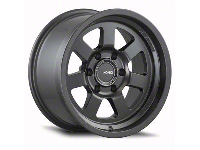 Konig HT2 Matte Black 6-Lug Wheel; 18x9; 0mm Offset (04-15 Titan)