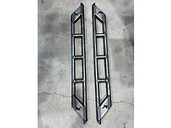 KrashFab Extreme Duty Rock Sliders; Bare Steel (20-24 Jeep Gladiator JT)