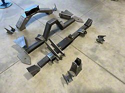 KrashFab Flat Belly Long Arm Kit; Bare Steel (07-18 Jeep Wrangler JK 4-Door)