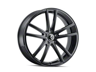 Kraze Lusso Gloss Black 6-Lug Wheel; 22x9.5; 30mm Offset (04-15 Titan)