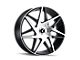 Kraze Phase Gloss Black Machined 6-Lug Wheel; 22x9.5; 30mm Offset (04-15 Titan)