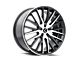 Kraze Double Down Gloss Black Machined 5-Lug Wheel; 17x8; 38mm Offset (05-15 Tacoma)