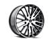 Kraze Double Down Gloss Black Machined 5-Lug Wheel; 22x8.5; 38mm Offset (05-15 Tacoma)