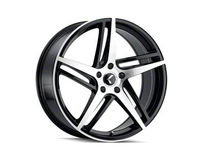 Kraze Milano Gloss Black Machined 5-Lug Wheel; 18x8; 40mm Offset (05-15 Tacoma)