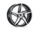 Kraze Milano Gloss Black Machined 5-Lug Wheel; 20x8.5; 38mm Offset (05-15 Tacoma)