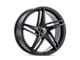 Kraze Milano Satin Black 5-Lug Wheel; 20x8.5; 38mm Offset (05-15 Tacoma)