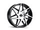 Kraze Phase Gloss Black Machined 5-Lug Wheel; 18x8; 40mm Offset (05-15 Tacoma)