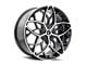 Kraze Ricochet Gloss Black Machined 5-Lug Wheel; 22x8.5; 38mm Offset (05-15 Tacoma)