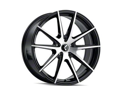 Kraze Turismo Gloss Black Machined 5-Lug Wheel; 17x8; 38mm Offset (05-15 Tacoma)