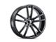 Kraze Lusso Gloss Black 5-Lug Wheel; 17x8; 38mm Offset (21-24 Bronco Sport)