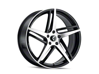 Kraze Milano Gloss Black Machined 5-Lug Wheel; 20x8.5; 38mm Offset (21-24 Bronco Sport)