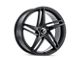 Kraze Milano Satin Black 5-Lug Wheel; 17x8; 38mm Offset (21-24 Bronco Sport)