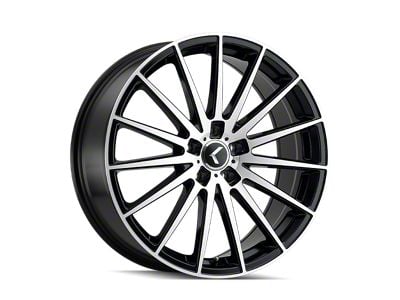 Kraze Stunna Matte Black Machined 5-Lug Wheel; 18x8; 40mm Offset (21-24 Bronco Sport)