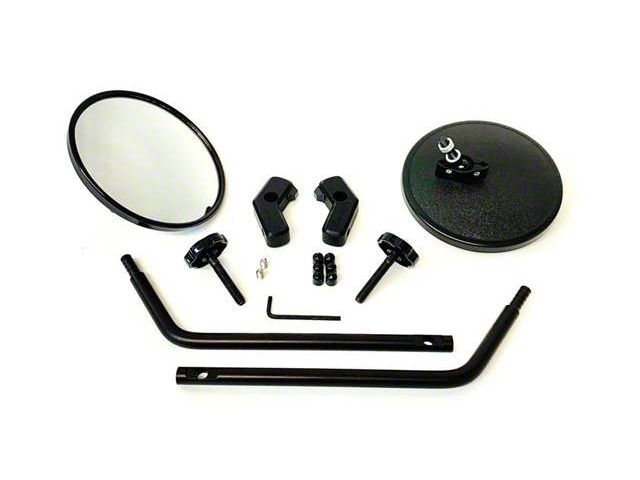 Lange Originals Quick Mirrors I; Black (97-06 Jeep Wrangler TJ)