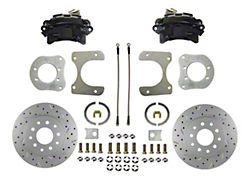 LEED Brakes Rear Disc Brake Conversion Kit with MaxGrip XDS Rotors; Black Calipers (93-98 Jeep Grand Cherokee ZJ)