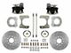 LEED Brakes Rear Disc Brake Conversion Kit with MaxGrip XDS Rotors; Zinc Plated Calipers (89-06 Jeep Wrangler YJ & TJ)