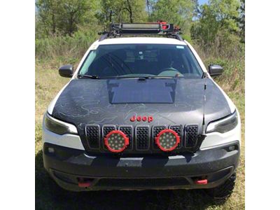 LensunSolar Hood Solar Panel Complete Kit; 75-Watt (14-23 Jeep Cherokee KL)