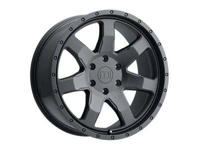 Level 8 Wheels Slam Matte Black 6-Lug Wheel; 17x8.5; -12mm Offset (21-24 Bronco, Excluding Raptor)