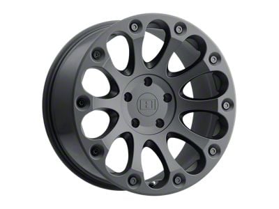 Level 8 Wheels Impact Matte Black 6-Lug Wheel; 16x8.5; 12mm Offset (22-24 Frontier)