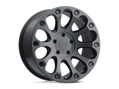 Level 8 Wheels Impact Matte Black 6-Lug Wheel; 16x8.5; 12mm Offset (03-09 4Runner)