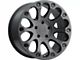 Level 8 Wheels Impact Matte Black 6-Lug Wheel; 18x9; 9mm Offset (03-09 4Runner)