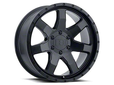 Level 8 Wheels Slam Matte Black 6-Lug Wheel; 17x8.5; -24mm Offset (03-09 4Runner)