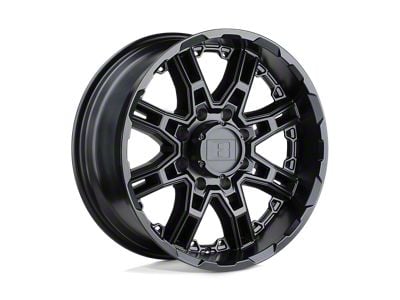 Level 8 Wheels Slingshot Matte Black 6-Lug Wheel; 16x8.5; 10mm Offset (03-09 4Runner)