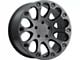 Level 8 Wheels Impact Matte Black 6-Lug Wheel; 18x9; 9mm Offset (04-15 Titan)