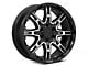 Level 8 Wheels Slingshot Gloss Black Machined 6-Lug Wheel; 20x9; 10mm Offset (04-15 Titan)