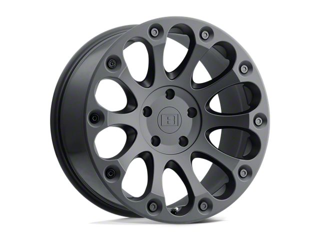 Level 8 Wheels Impact Matte Black 6-Lug Wheel; 16x8.5; -24mm Offset (05-15 Tacoma)