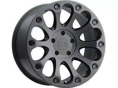 Level 8 Wheels Impact Matte Black 6-Lug Wheel; 18x9; 9mm Offset (05-15 Tacoma)