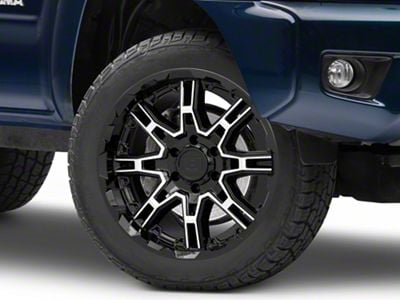 Level 8 Wheels Slingshot Gloss Black Machined 6-Lug Wheel; 20x9; -10mm Offset (05-15 Tacoma)