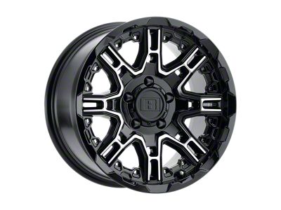 Level 8 Wheels Slingshot Gloss Black with Machined Face 5-Lug Wheel; 20x9; 10mm Offset (07-13 Tundra)