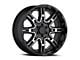 Level 8 Wheels Slingshot Gloss Black Machined 6-Lug Wheel; 20x11.5; -44mm Offset (2024 Tacoma)