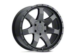 Level 8 Wheels Slam Matte Black 6-Lug Wheel; 17x8.5; 12mm Offset (22-24 Frontier)