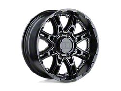 Level 8 Wheels Slingshot Matte Black Wheel; 16x8.5 (84-01 Jeep Cherokee XJ)