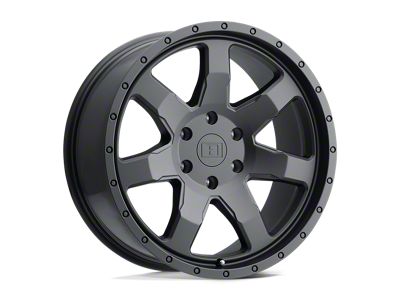 Level 8 Wheels Slam Matte Black Wheel; 17x8.5; -24mm Offset (20-24 Jeep Gladiator JT)