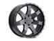 Level 8 Wheels Slam Matte Black Wheel; 17x8.5; -24mm Offset (99-04 Jeep Grand Cherokee WJ)