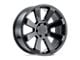 Level 8 Wheels Enforcer Gloss Black Wheel; 18x9; -24mm Offset (99-04 Jeep Grand Cherokee WJ)