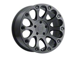 Level 8 Wheels Impact Matte Black Wheel; 15x8 (76-86 Jeep CJ7)