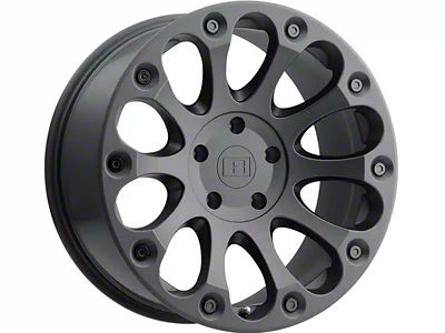 Level 8 Wheels Impact Matte Black 6-Lug Wheel; 18x9; 9mm Offset (22-24 Tundra)