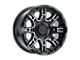 Level 8 Wheels Slingshot Gloss Black with Machined Face 5-Lug Wheel; 24x10; 30mm Offset (14-21 Tundra)