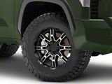 Level 8 Wheels Slingshot Gloss Black Machined 6-Lug Wheel; 18x9; 18mm Offset (22-24 Tundra)