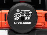 Life is Good Native Off-Road Spare Tire Cover with Camera Opening; 32-Inch Tire Cover (21-24 Bronco)