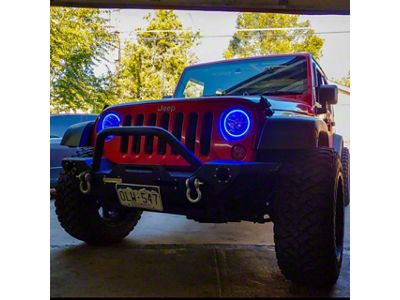 Lighting Trendz Flow Series Headlight Halo Kit with Bluetooth Controller (97-18 Jeep Wrangler TJ & JK)