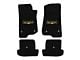 Lloyd All-Weather Carpet Front and Rear Floor Mats with Tan and Black Sahara Logo; Black (18-24 Jeep Wrangler JL 2-Door, Excluding 4xe)