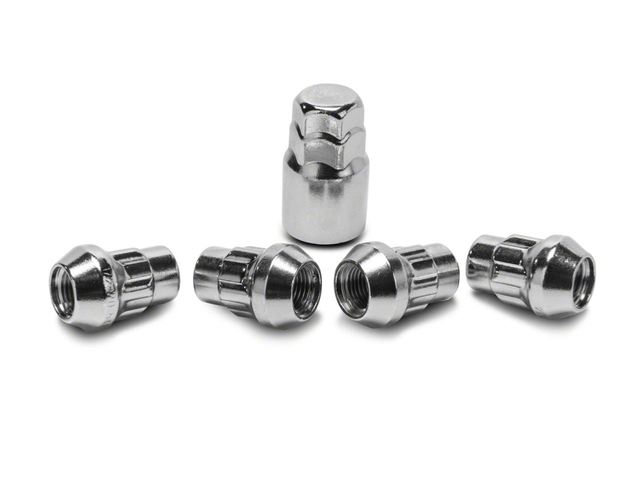 Jeep Wrangler Locks with Key for Chrome Acorn Lug Nuts; 1/2-Inch x 20 ...