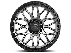 Lock Off-Road Combat Matte Grey with Matte Black Ring 6-Lug Wheel; 20x9; 0mm Offset (04-15 Titan)