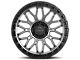 Lock Off-Road Combat Matte Grey with Matte Black Ring 6-Lug Wheel; 20x9; 0mm Offset (04-15 Titan)