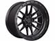 Lock Off-Road Krawler Matte Black with Matte Black Ring 6-Lug Wheel; 22x10; -18mm Offset (04-15 Titan)